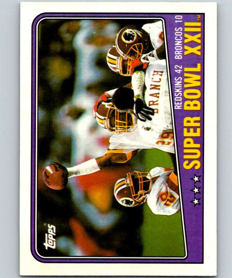 1988 Topps #1 Super Bowl XXII NFL Football