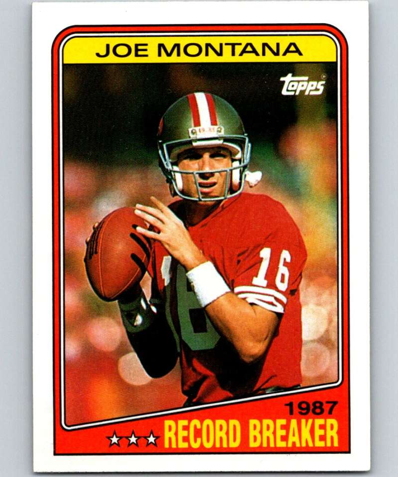 1988 Topps #4 Joe Montana 49ers RB NFL Football