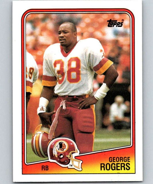 1988 Topps #9 George Rogers Redskins NFL Football Image 1