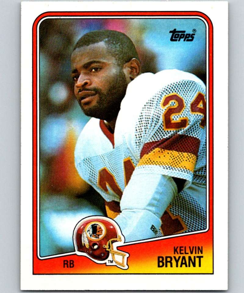 1988 Topps #10 Kelvin Bryant Redskins NFL Football Image 1