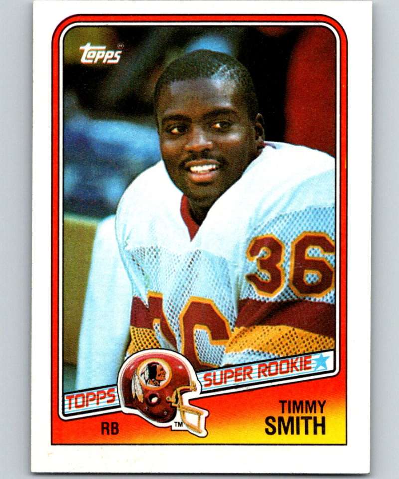 1988 Topps #11 Timmy Smith Redskins NFL Football