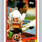 1988 Topps #21 Barry Wilburn Redskins NFL Football Image 1