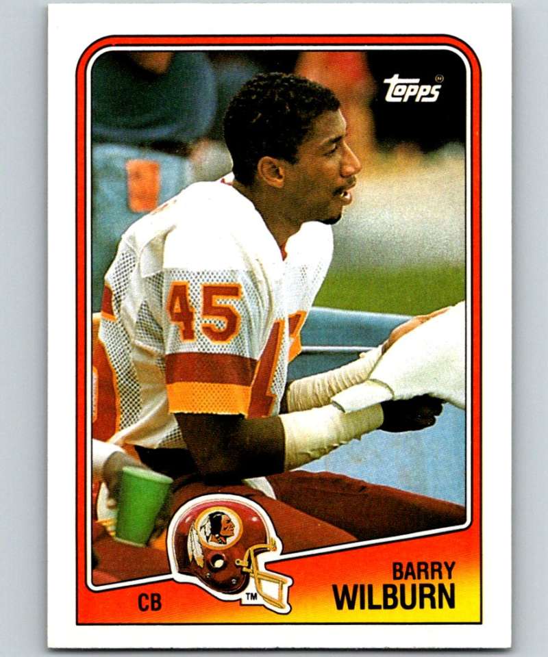 1988 Topps #21 Barry Wilburn Redskins NFL Football Image 1