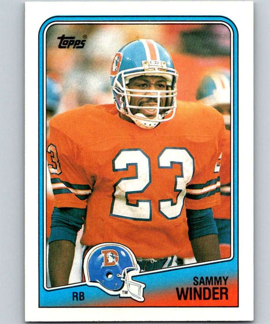 1988 Topps #24 Sammy Winder Broncos NFL Football Image 1