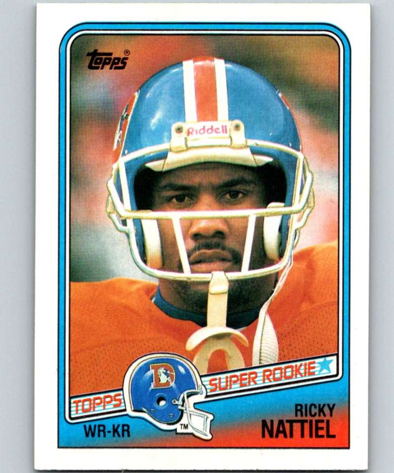 1988 Topps #27 Ricky Nattiel RC Rookie Broncos NFL Football Image 1