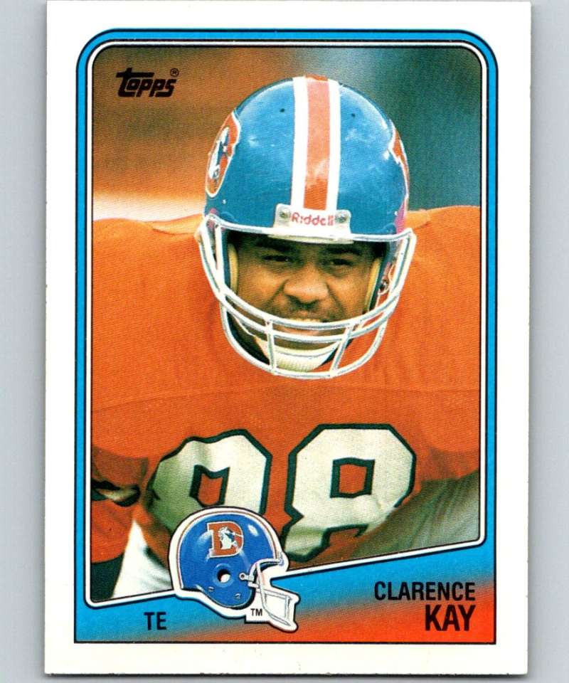 1988 Topps #28 Clarence Kay Broncos NFL Football Image 1