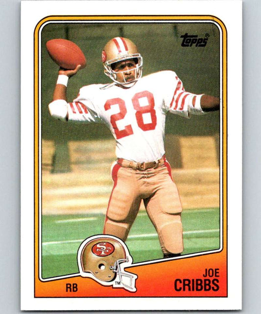 1988 Topps #42 Joe Cribbs 49ers NFL Football Image 1