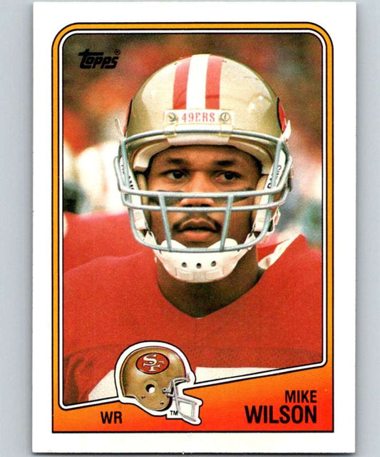 1988 Topps #44 Mike Wilson RC Rookie 49ers NFL Football Image 1