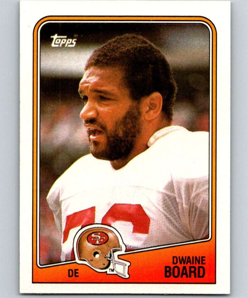 1988 Topps #48 Dwaine Board 49ers NFL Football Image 1