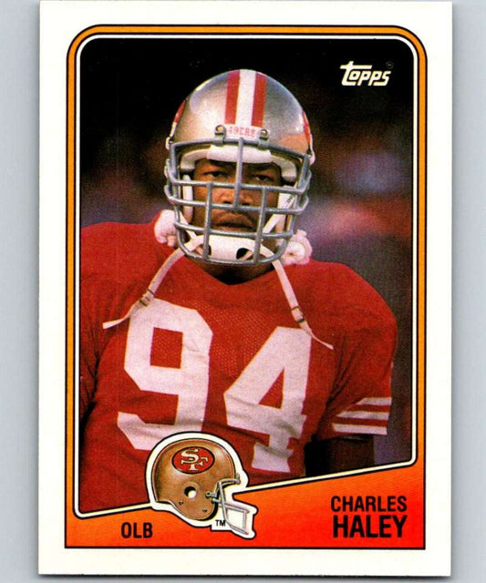 1988 Topps #52 Charles Haley 49ers NFL Football Image 1