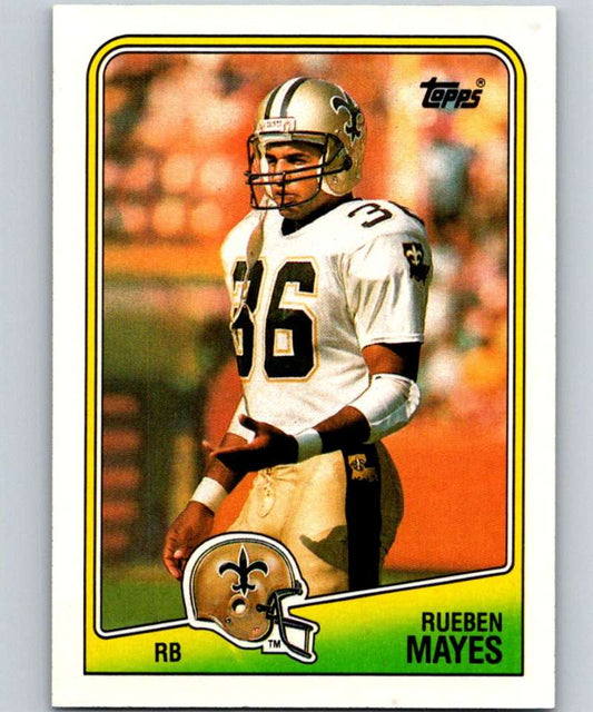 1988 Topps #56 Rueben Mayes Saints NFL Football Image 1