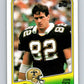 1988 Topps #59 John Tice RC Rookie Saints NFL Football Image 1
