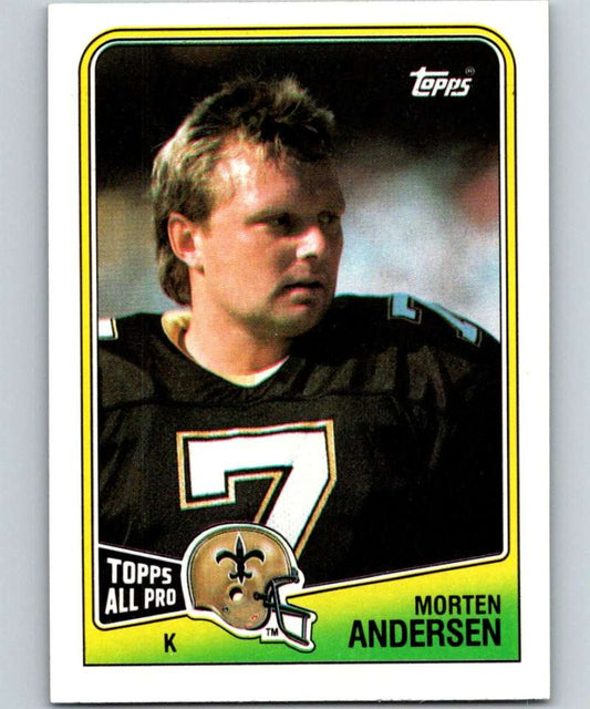 1988 Topps #61 Morten Andersen Saints NFL Football Image 1