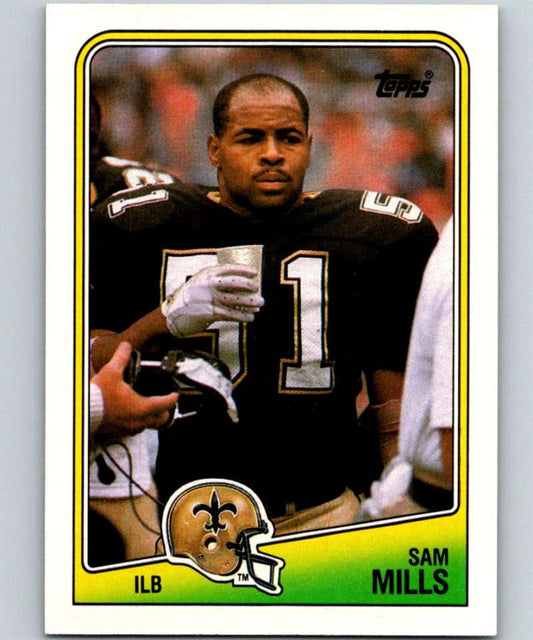 1988 Topps #65 Sam Mills RC Rookie Saints NFL Football