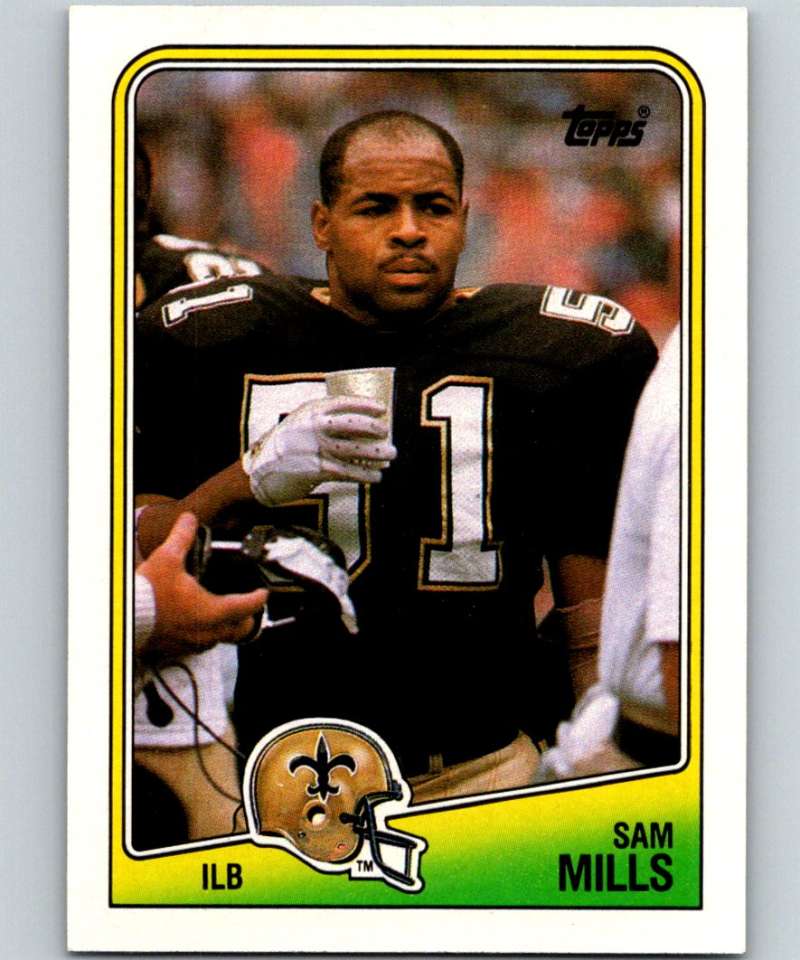 1988 Topps #65 Sam Mills RC Rookie Saints NFL Football