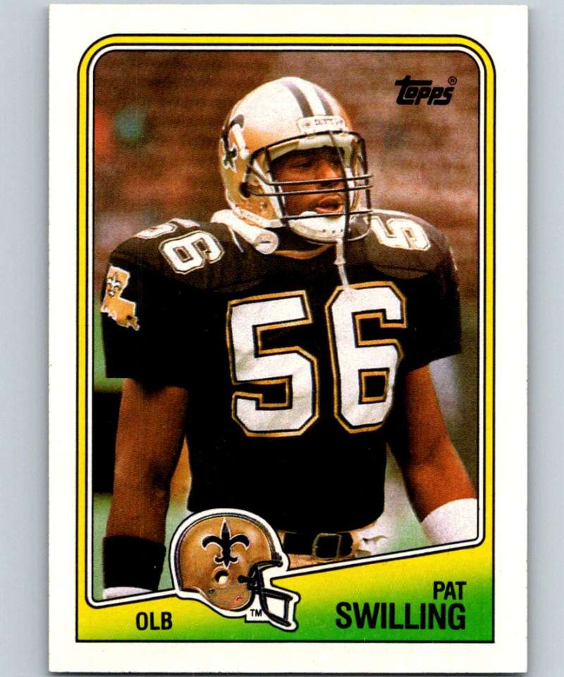 1988 Topps #66 Pat Swilling RC Rookie Saints NFL Football Image 1