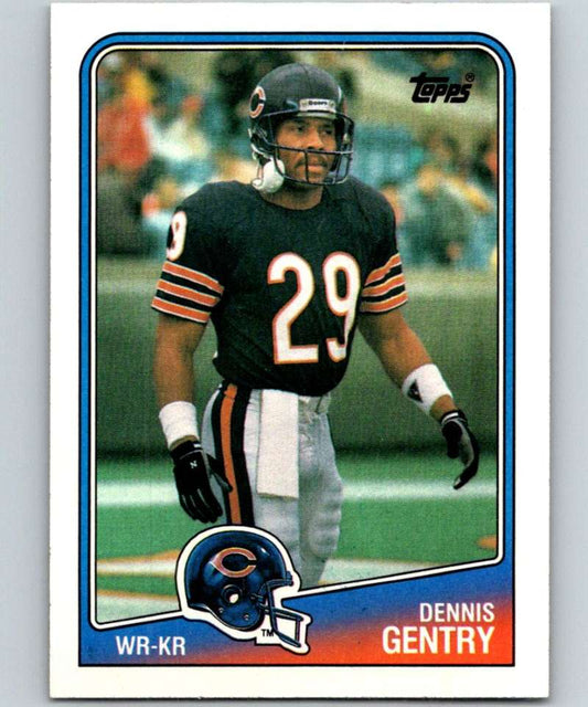 1988 Topps #73 Dennis Gentry Bears NFL Football Image 1
