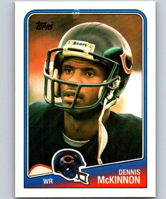 1988 Topps #74 Dennis McKinnon Bears NFL Football Image 1