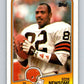 1988 Topps #92 Ozzie Newsome Browns NFL Football Image 1