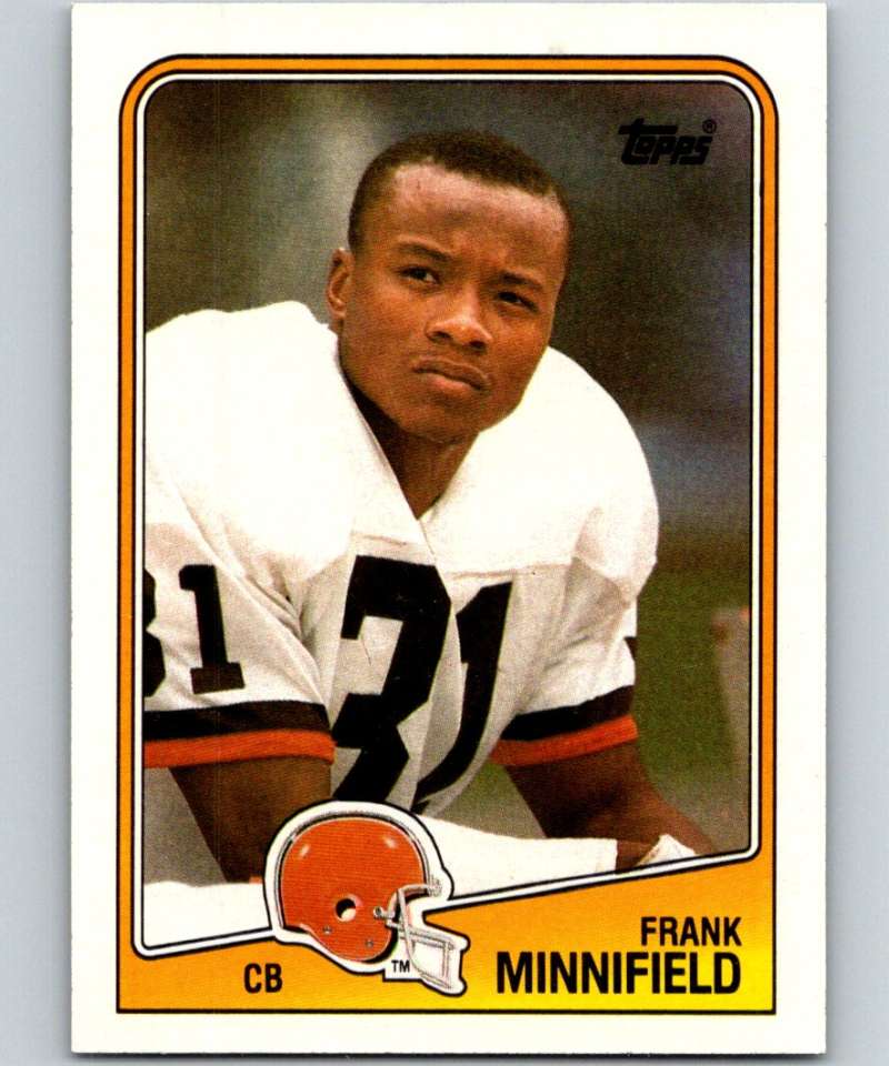 1988 Topps #98 Frank Minnifield Browns NFL Football Image 1