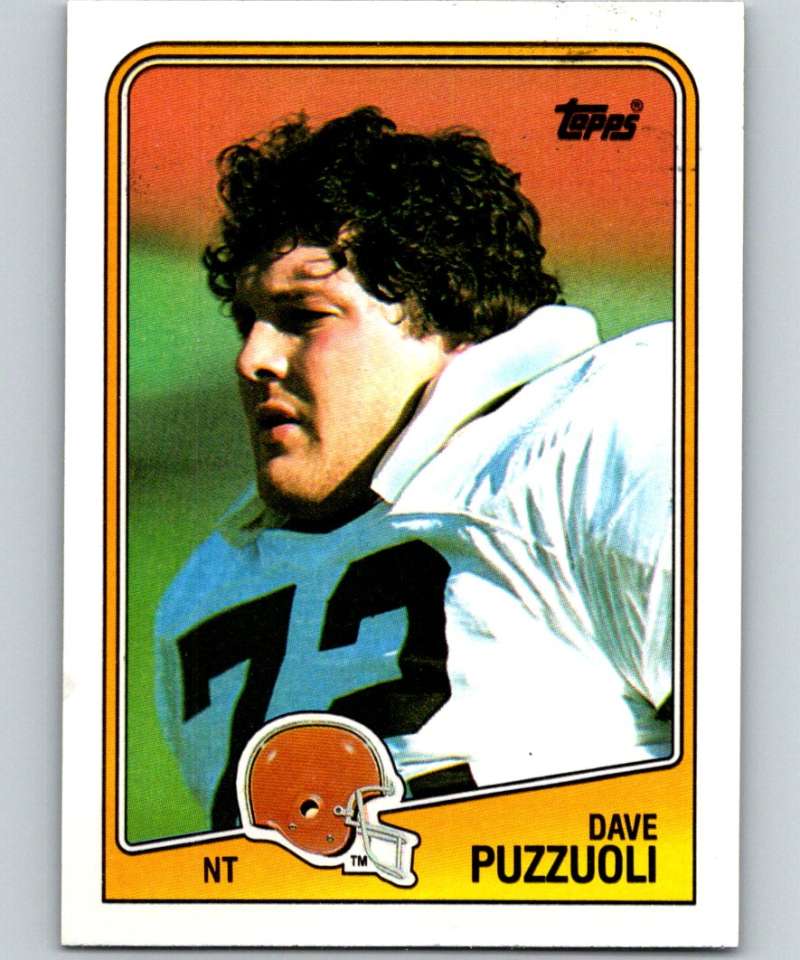 1988 Topps #100 Dave Puzzuoli Browns NFL Football Image 1