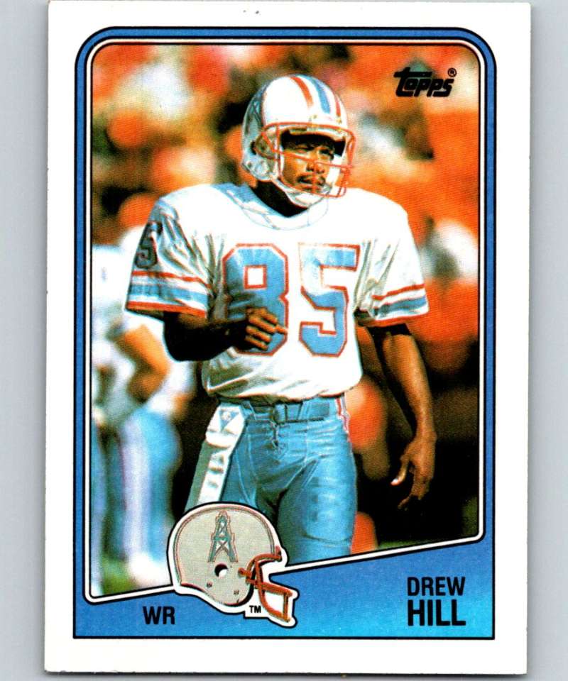1988 Topps #106 Drew Hill Oilers NFL Football Image 1