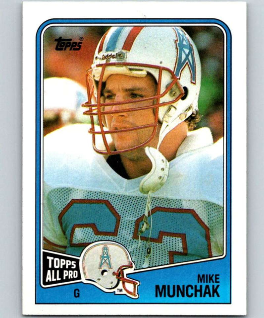 1988 Topps #110 Mike Munchak Oilers NFL Football Image 1
