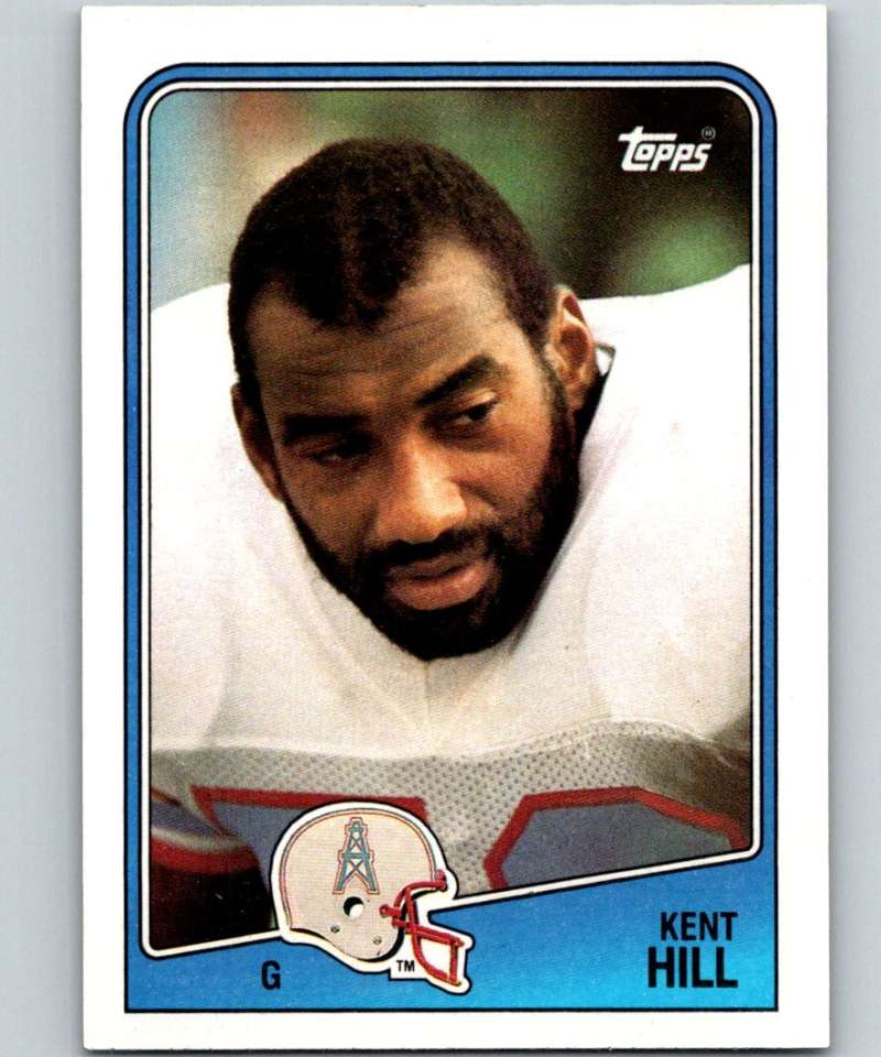 1988 Topps #111 Kent Hill Oilers NFL Football Image 1