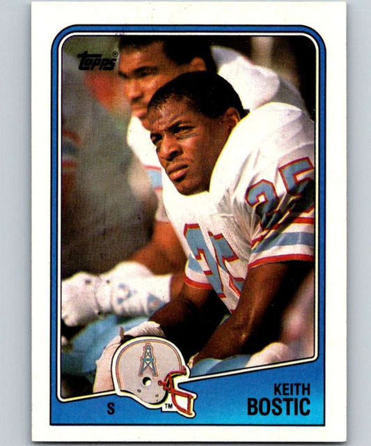 1988 Topps #114 Keith Bostic RC Rookie Oilers NFL Football