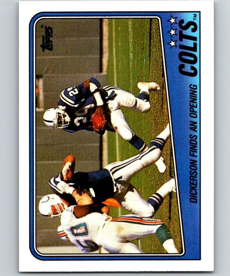 1988 Topps #116 Eric Dickerson Colts TL NFL Football Image 1