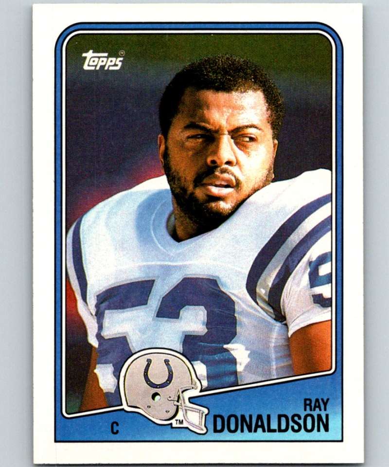 1988 Topps #124 Ray Donaldson Colts NFL Football Image 1