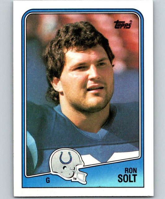 1988 Topps #125 Ron Solt RC Rookie Colts NFL Football Image 1