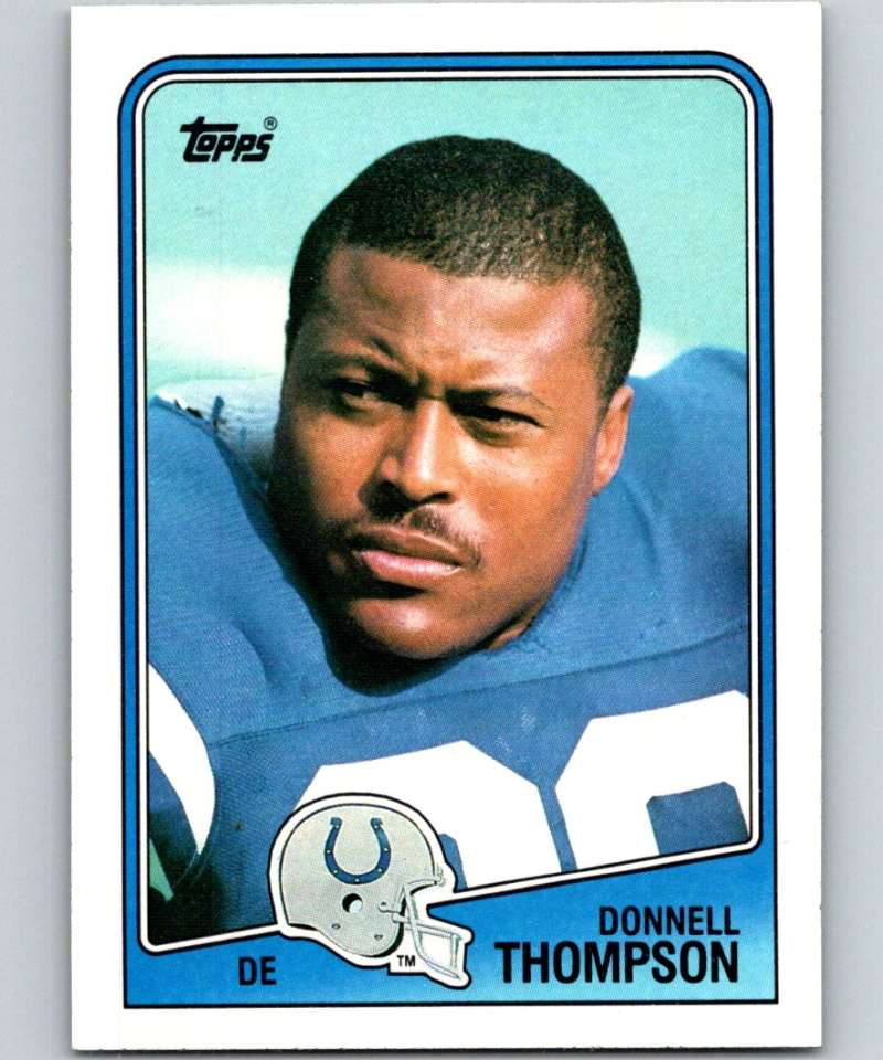 1988 Topps #126 Donnell Thompson Colts NFL Football Image 1