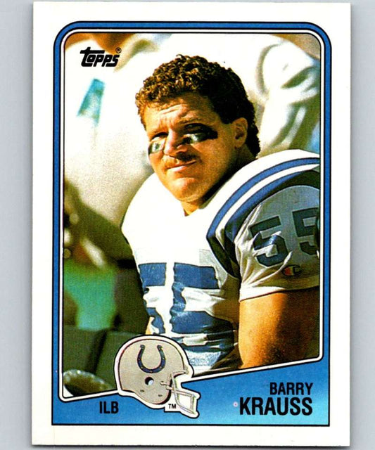 1988 Topps #127 Barry Krauss RC Rookie Colts NFL Football
