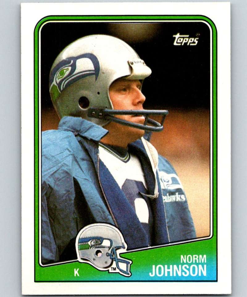 1988 Topps #137 Norm Johnson Seahawks NFL Football Image 1