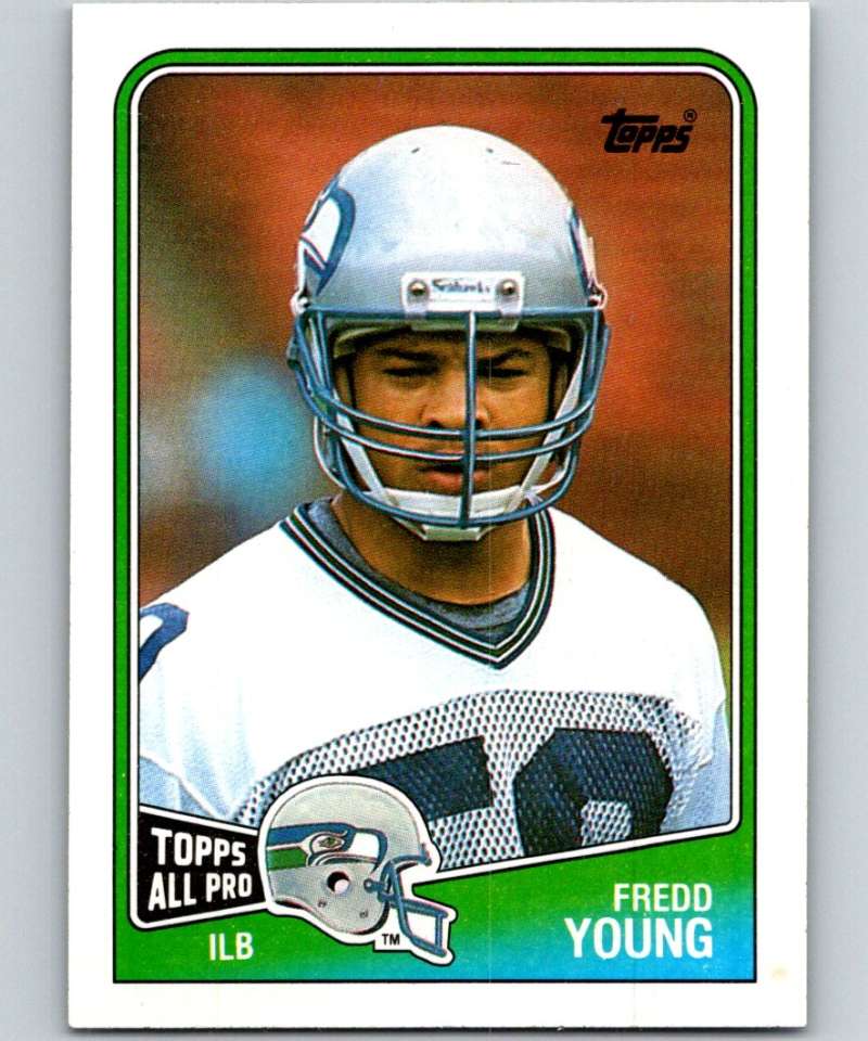 1988 Topps #143 Fredd Young Seahawks NFL Football Image 1