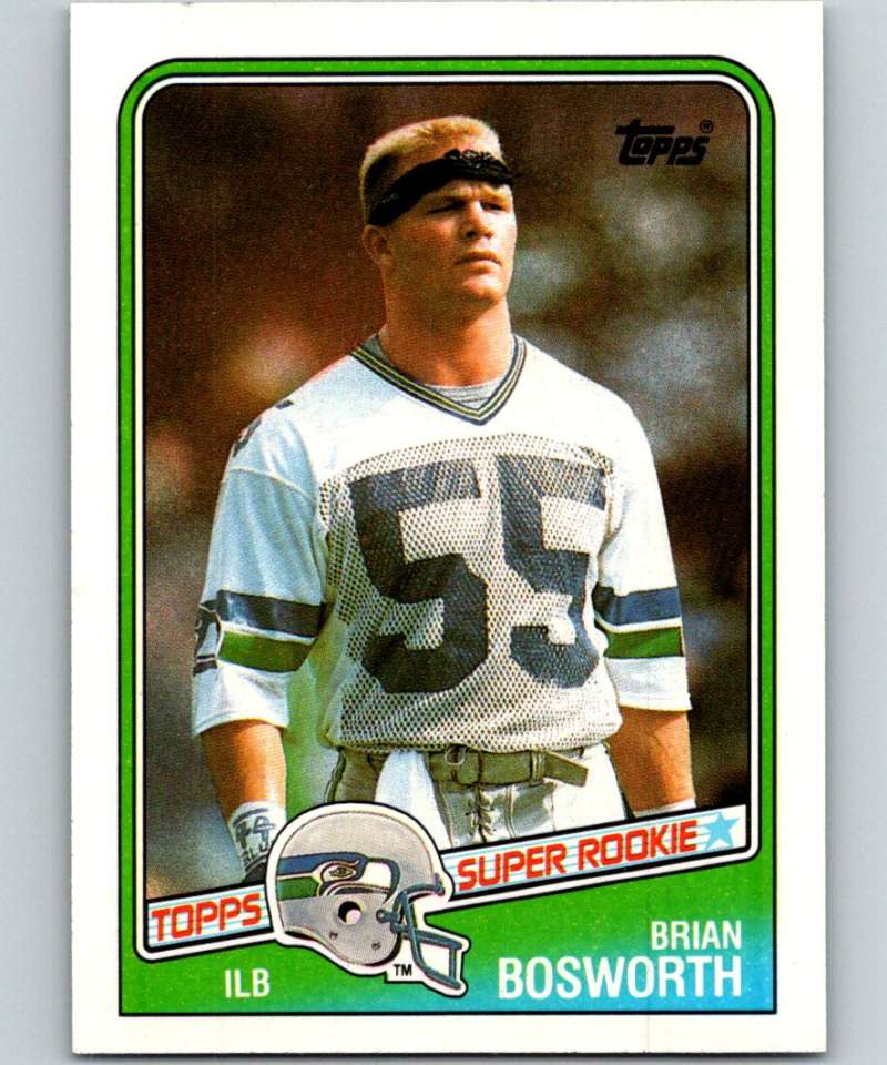 1988 Topps #144 Brian Bosworth RC Rookie Seahawks NFL Football