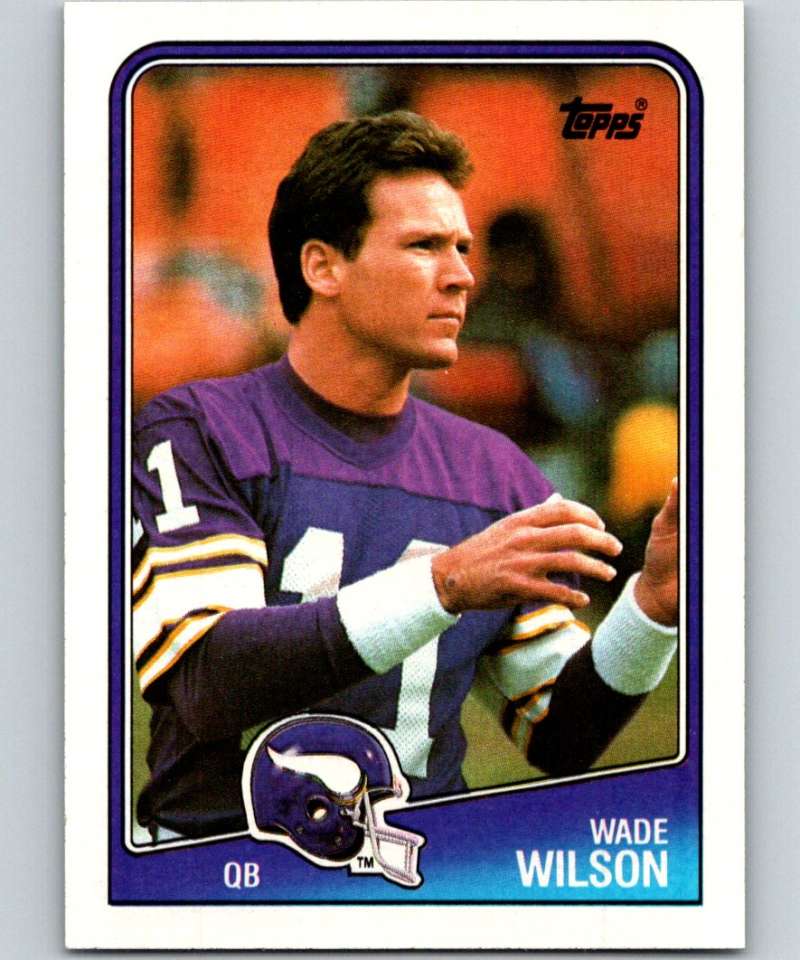 1988 Topps #147 Wade Wilson RC Rookie Vikings NFL Football