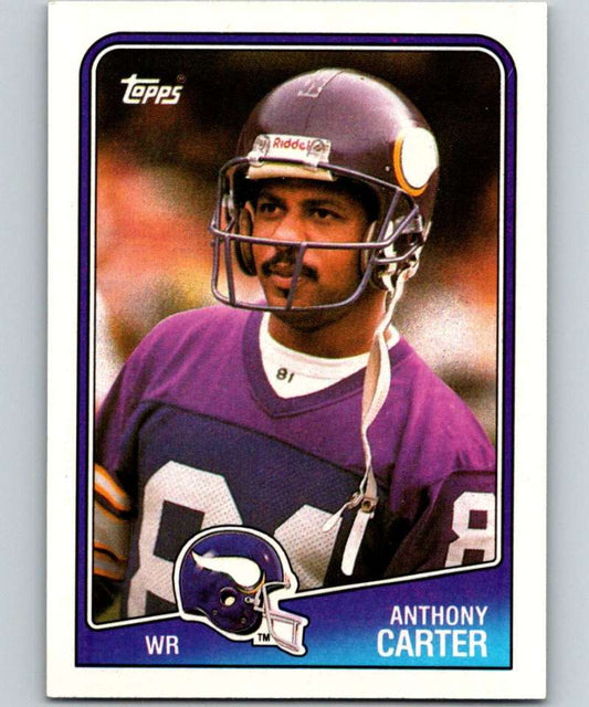 1988 Topps #151 Anthony Carter Vikings NFL Football Image 1