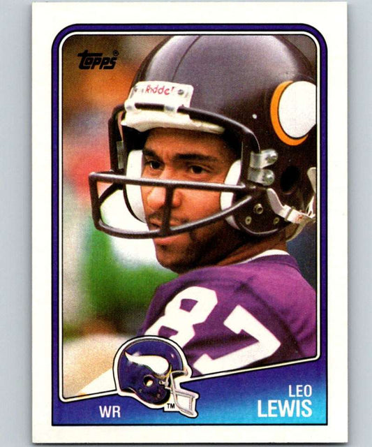 1988 Topps #152 Leo Lewis Vikings NFL Football Image 1