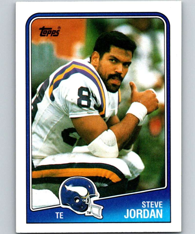 1988 Topps #153 Steve Jordan Vikings NFL Football Image 1