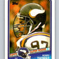 1988 Topps #156 Henry Thomas RC Rookie Vikings NFL Football Image 1