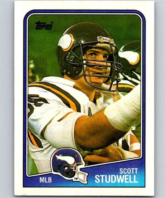 1988 Topps #158 Scott Studwell RC Rookie Vikings NFL Football Image 1