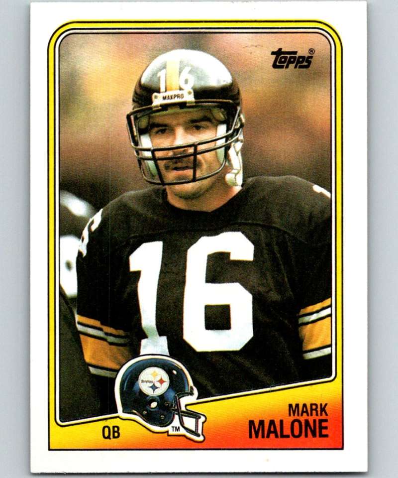 1988 Topps #163 Mark Malone Steelers NFL Football Image 1