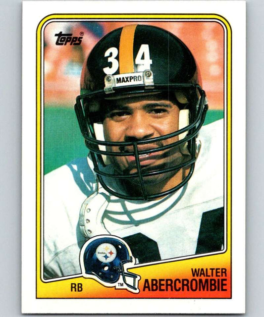 1988 Topps #164 Walter Abercrombie Steelers NFL Football Image 1