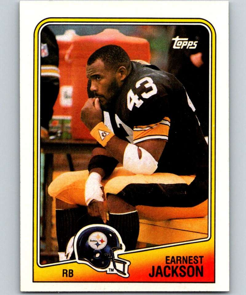 1988 Topps #165 Earnest Jackson Steelers NFL Football Image 1
