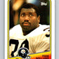 1988 Topps #166 Frank Pollard Steelers NFL Football Image 1