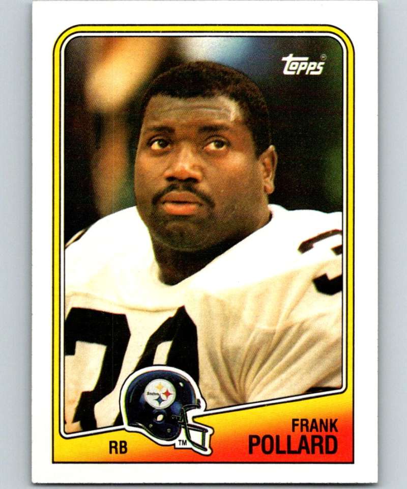 1988 Topps #166 Frank Pollard Steelers NFL Football Image 1