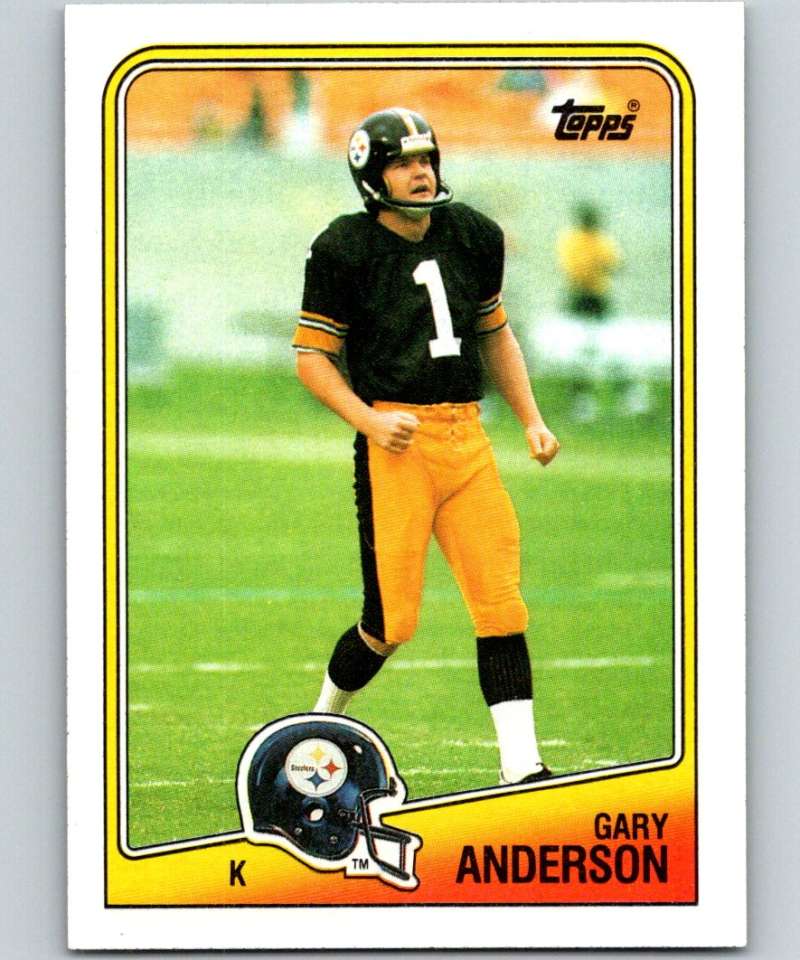 1988 Topps #168 Gary Anderson Steelers NFL Football Image 1