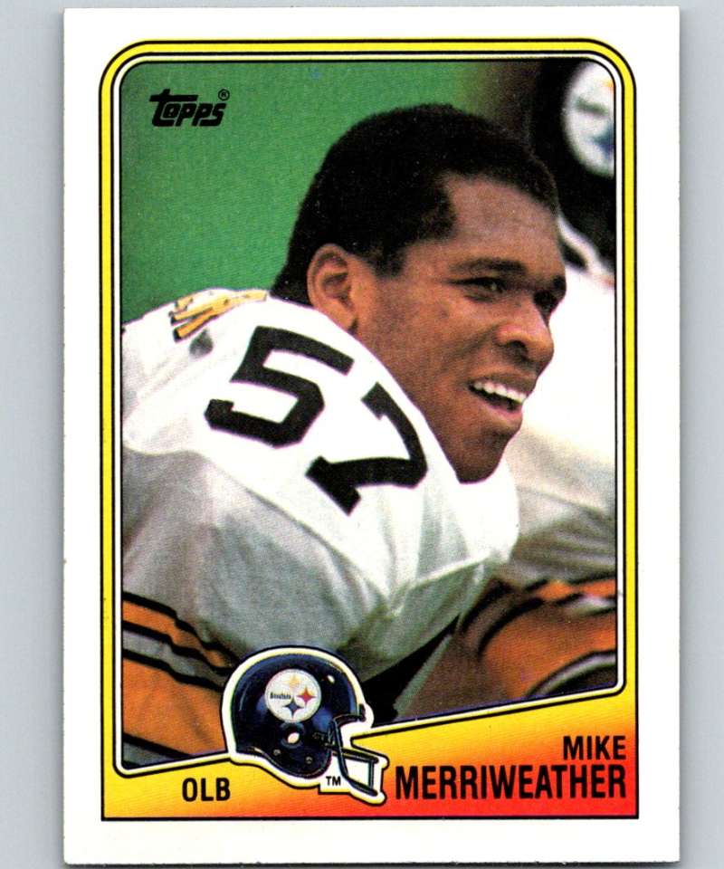 1988 Topps #173 Mike Merriweather Steelers NFL Football Image 1